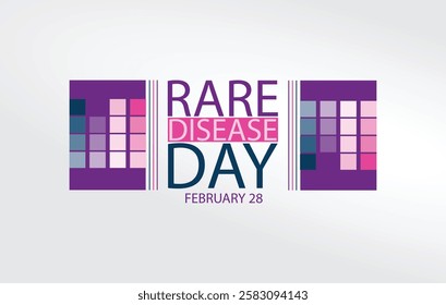 Rare Disease Day design featuring The text Rare Disease Day with the date February 28