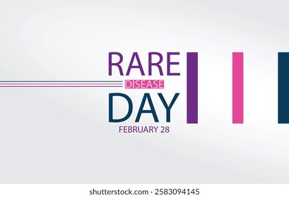 Rare Disease Day design featuring The text Rare Disease Day with the date February 28