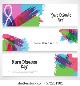 Rare Disease Day Header or Banner Background.