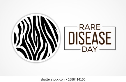 Rare Disease Day is an observance held on the last day of February to raise awareness for rare diseases and improve access to treatment and medical representation. Vector illustration.