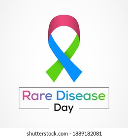 Rare Disease Day is an observance held on the last day of February to raise awareness for rare diseases and improve access to treatment and medical representation. Vector illustration.