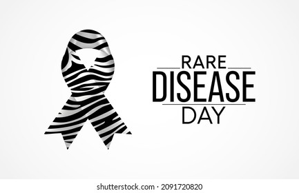 Rare Disease Day is observed every year on the last day of February to raise awareness for rare diseases and improve access to treatment and medical representation. Vector illustration.
