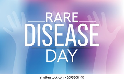 Rare Disease Day is observed every year on the last day of February to raise awareness for rare diseases and improve access to treatment and medical representation. Vector illustration.