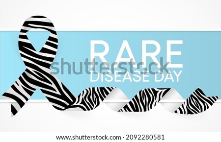 Rare Disease Day is observed every year on the last day of February to raise awareness for rare diseases and improve access to treatment and medical representation. Vector illustration.