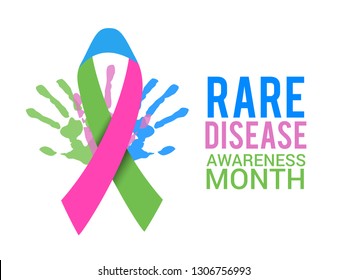 Rare Disease Day Poster or Banner Background.