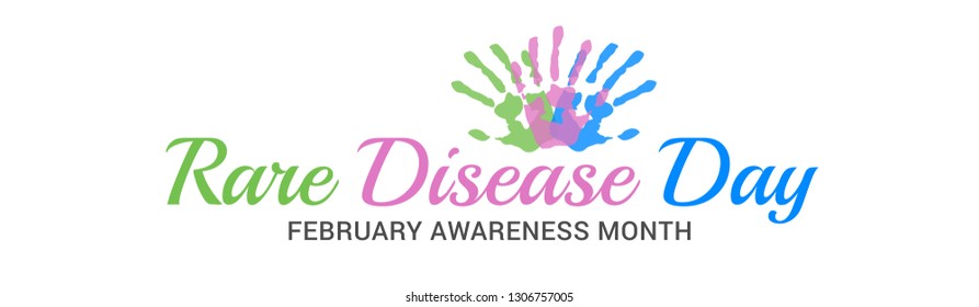 Rare Disease Day Poster or Banner Background.