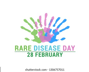 Rare Disease Day Poster or Banner Background.