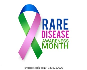 Rare Disease Day Poster or Banner Background.