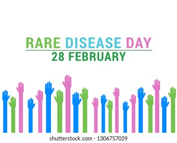 Rare Disease Day Poster or Banner Background.