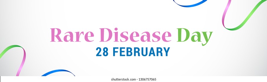 Rare Disease Day Poster or Banner Background.