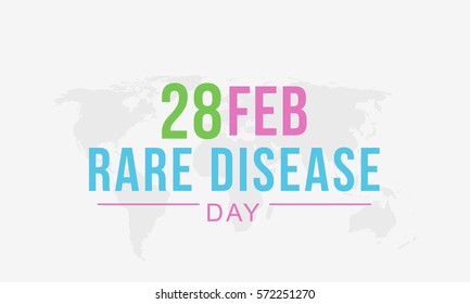 Rare Disease Day Poster or Banner Background.