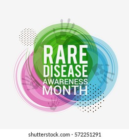 Rare Disease Day Poster or Banner Background.