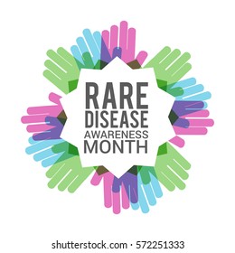 Rare Disease Day Poster or Banner Background.