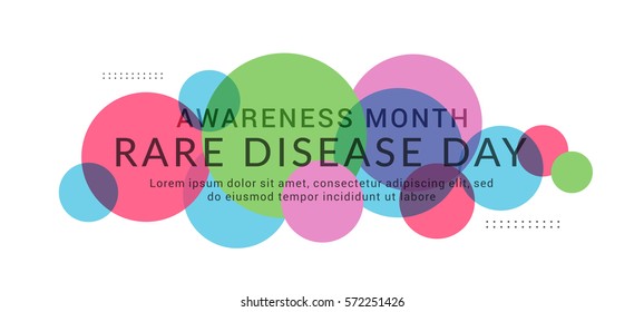 Rare Disease Day Poster or Banner Background.