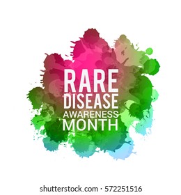 Rare Disease Day Poster or Banner Background.