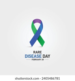 Rare Disease Day. Rare Disease Day vector background. 