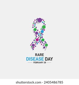 Rare Disease Day. Rare Disease Day vector background. 