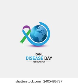 Rare Disease Day. Rare Disease Day vector background. 