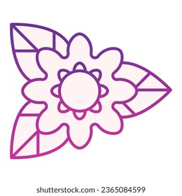 Rare flower flat icon. Nature purple icons in trendy flat style. Plant gradient style design, designed for web and app. Eps 10