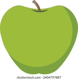 Rare and Healthy Green Apple Vector