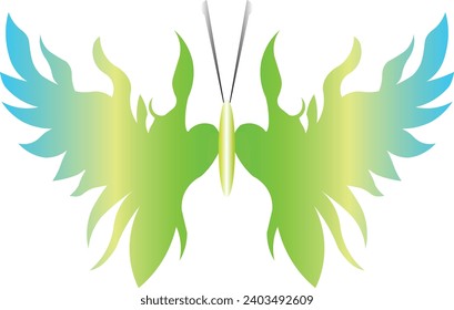 Rare and Valueable Dragon Wing Butterfly Vector