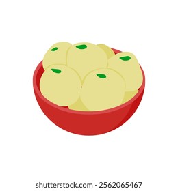 Rasgulla, Diwali, Hindu, Indian Symbol Illustration