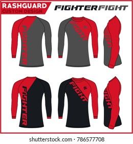 Rash Guard MMA Fighter Custom Design