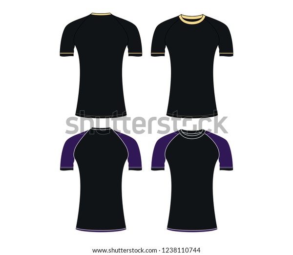 Download Rash Guard Short Sleeve Minimal Modern Stock Vector Royalty Free 1238110744