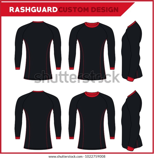 Rash Guards Template Design Stock Vector (Royalty Free) 1022759008