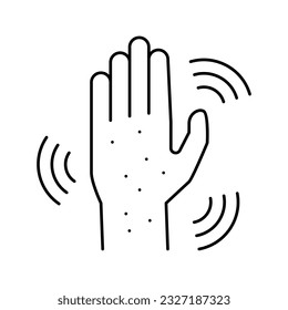 vectores de icono de color de mano exantema. signo de la mano apretada. ilustración de símbolo aislado