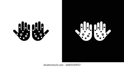 Rash hand icon collection. Flat illustration of vector icon