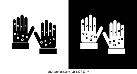 Rash hand icon vector illustration - Collection of high quality black style vector icons