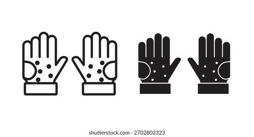 Elemento de diseño aislado de Vector de icono de mano de erupción. EPS10