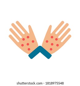Rash icon. Simple element from allergy collection. Creative Rash icon for web design, templates, infographics and more
