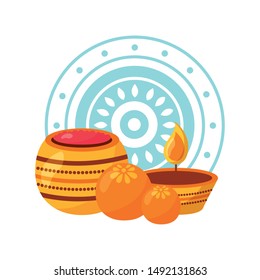 Rasksha bandhan design, hindu celebration india festival culture tradition and religion theme Vector illustration