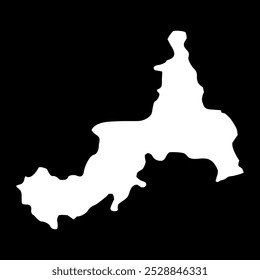 Rason city map, administrative division of North Korea. Vector illustration.