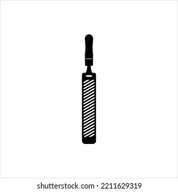 Rasp Icon, Coarse Texture File Tool Icon Vector Art Illustration
