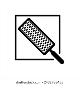 Rasp Icon, Coarse Texture File Tool Icon Vector Art Illustration