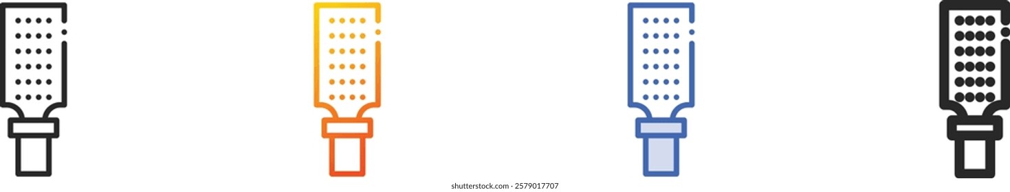 rasp icon.Thin Linear, Gradient, Blue Stroke and bold Style Design Isolated On White Background