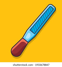 rasp tool  isolated cartoon vector illustration in flat style