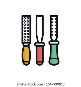 Rasp Vector Filled Outline Icon. illustration Style 