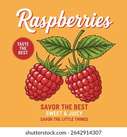 Raspberries fruit print girls fashion design. womens trendy fashion graphics. Raspberry vintage retro graphics. summer food grapics. girls t-shirt