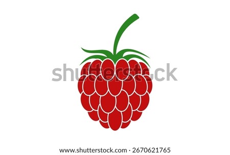 Raspberries logo icon isolated on white background