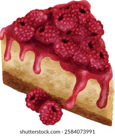 Raspberries, Raspberry cheesecake, dessert, sweet