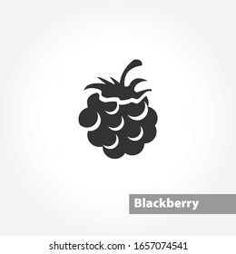 icono vector frambuesas sobre fondo blanco