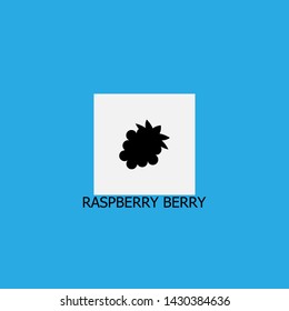 raspberry berry icon sign signifier vector