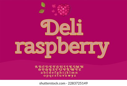 Logo de la marca Raspberry en formato de ilustración vectorial con letras alfabéticas
