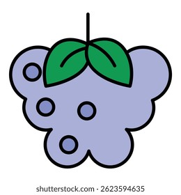 Raspberry food icon. Outline raspberry food vector icon color flat isolated