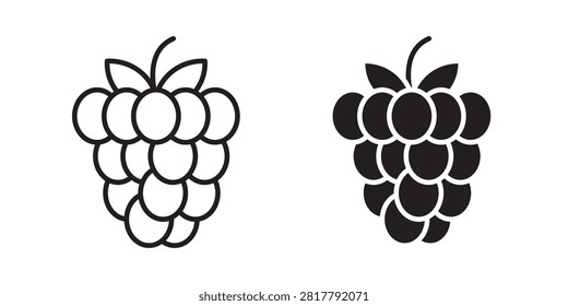 Raspberry icon clean sign illustration..