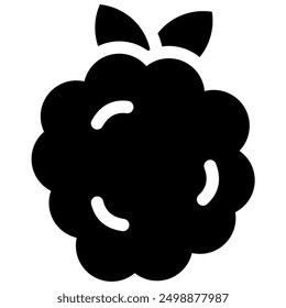 raspberry icon with glyph style